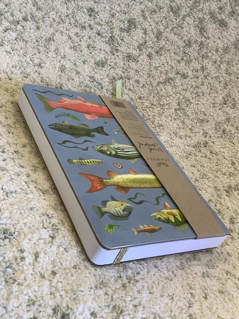 Fish HardCover Lined Notebook Travel Vacation Camping Journal NWT 160lined pages